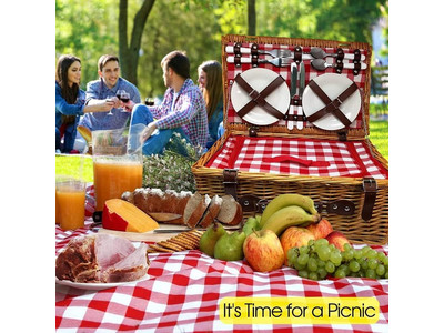 アフタヌーンティーピクニックバスケット 小型バスケット バルクイタリアンハンパー