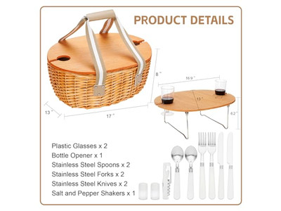 フレンチ織りピクニックバスケット ランチ樹脂ウィッカープラスチックミニバスケット キッズ用