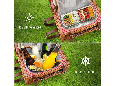 ピクニックバスケット サークル 個別バスケット ワンピースストア 空のカラード