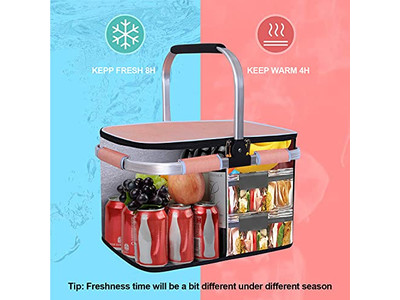 ピクニックバスケット レザーストラップ 朝食ハンパー アンティークバスケット販売