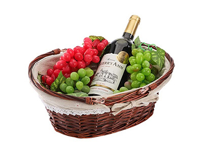 ピクニック断熱パッケージ ユニークな柳バスケット ハート型バスケット 持ち運び簡単